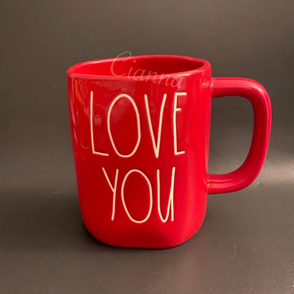 Rae Dunn Red Love You Mug